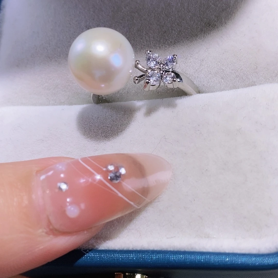 淡水珍珠戒指合金