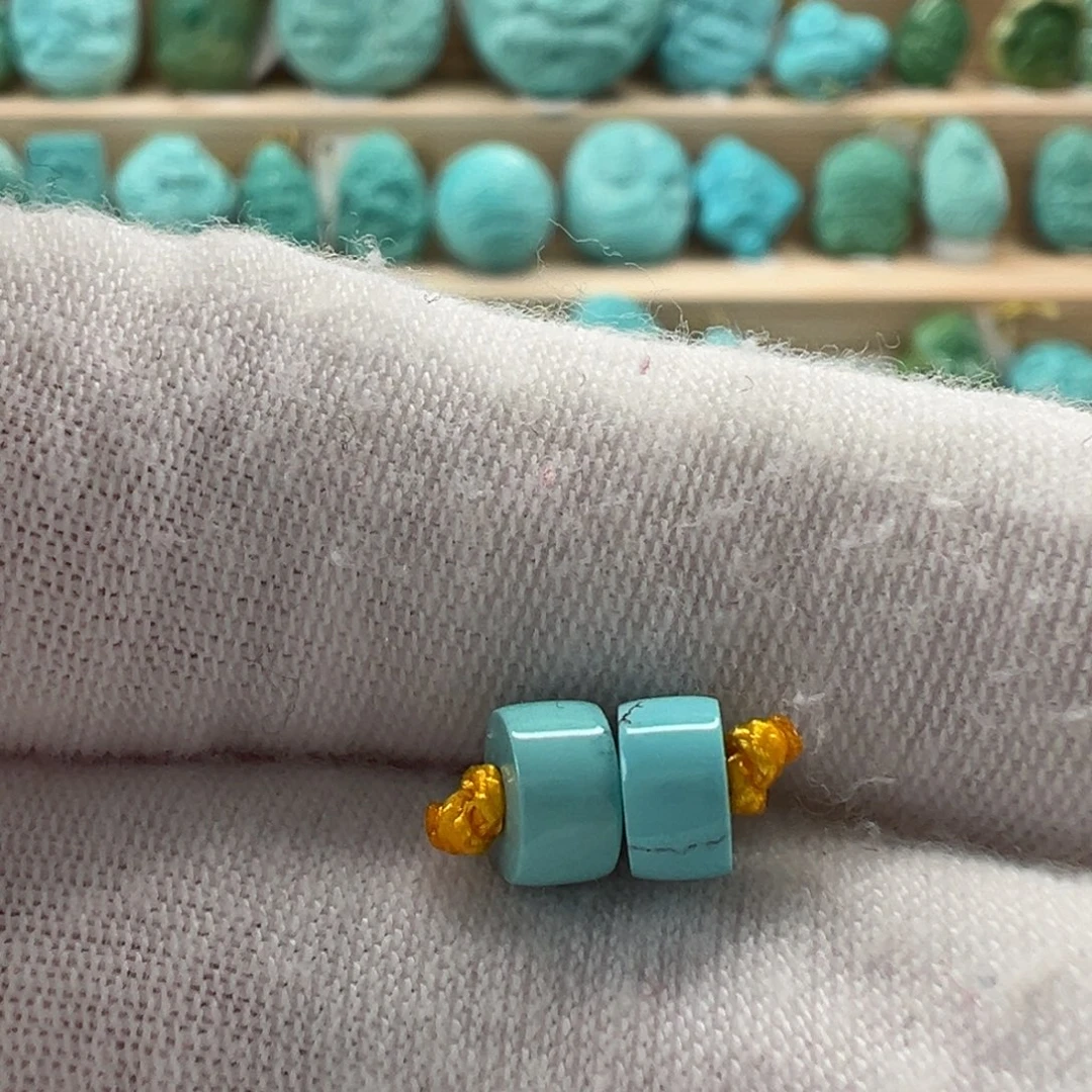 未镶嵌绿松石直切珠5.6x3mm