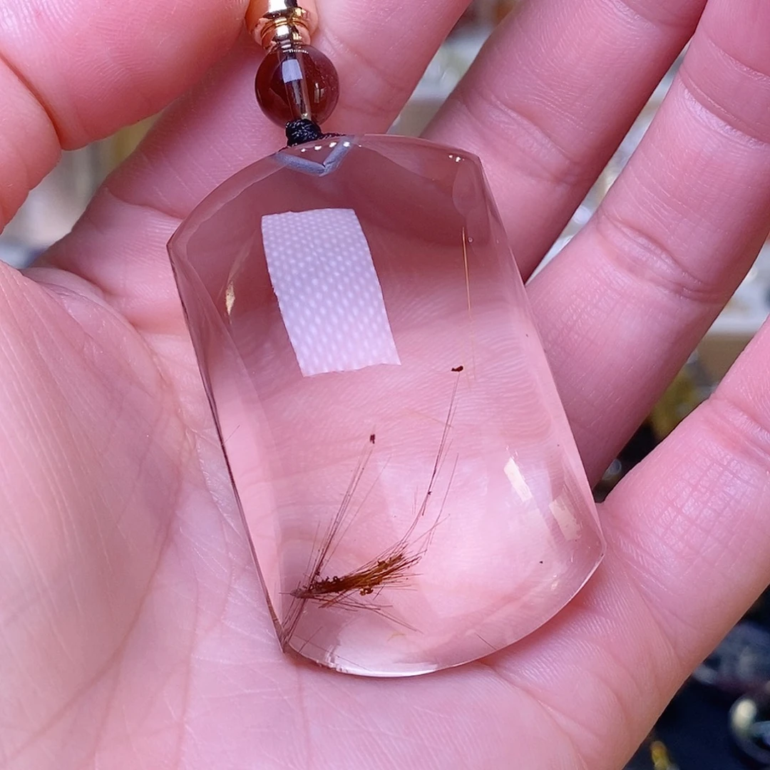 水晶未镶嵌吊坠(赠链)