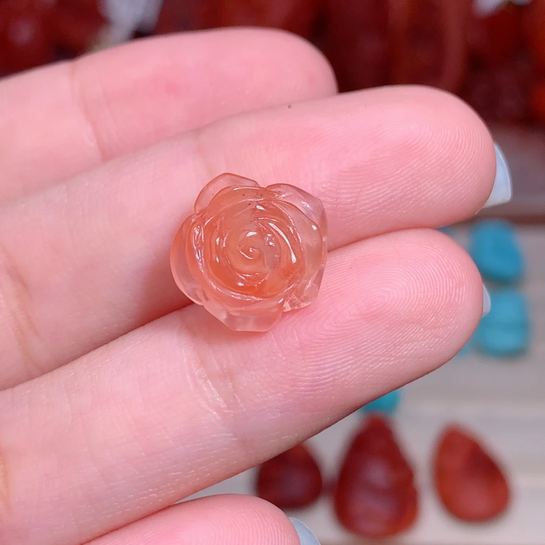 南红玛瑙未镶嵌南红花花
