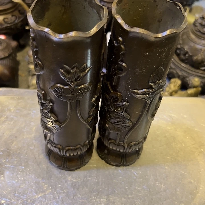 风***沙黄铜摆件，文房工艺品摆件