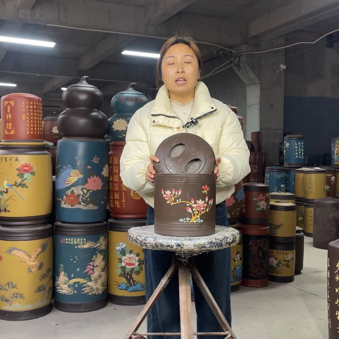 宜兴原矿紫砂茶叶罐