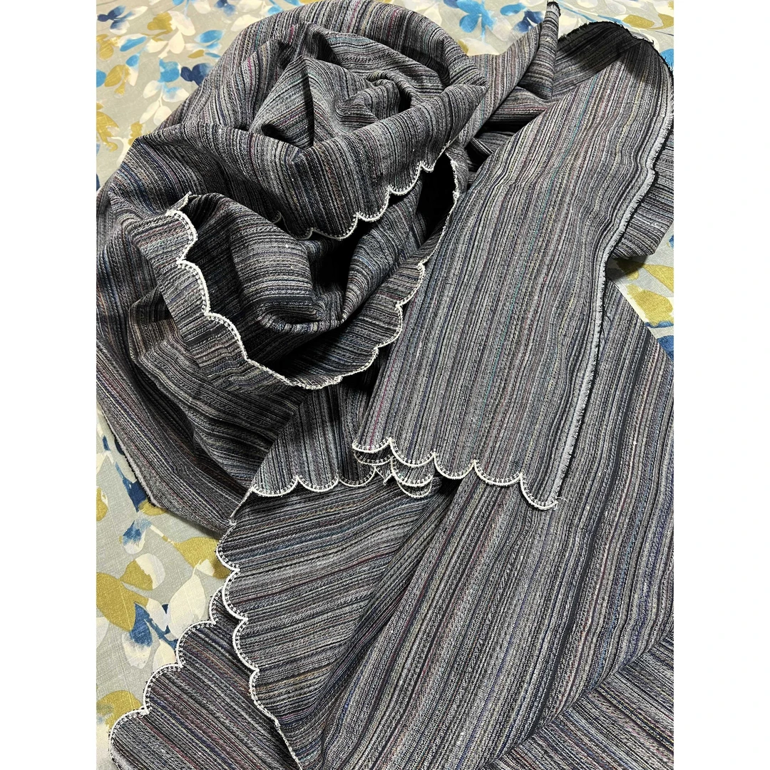 <孔雀织梦>汉麻雨露9织色织加密孔雀绣边毯（微瑕）