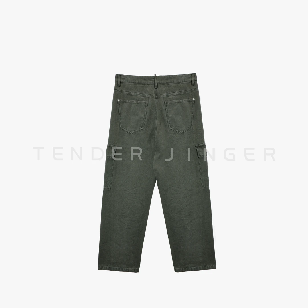 【男士】复古立体裁剪宽松口袋工装休闲裤T54SAI50501