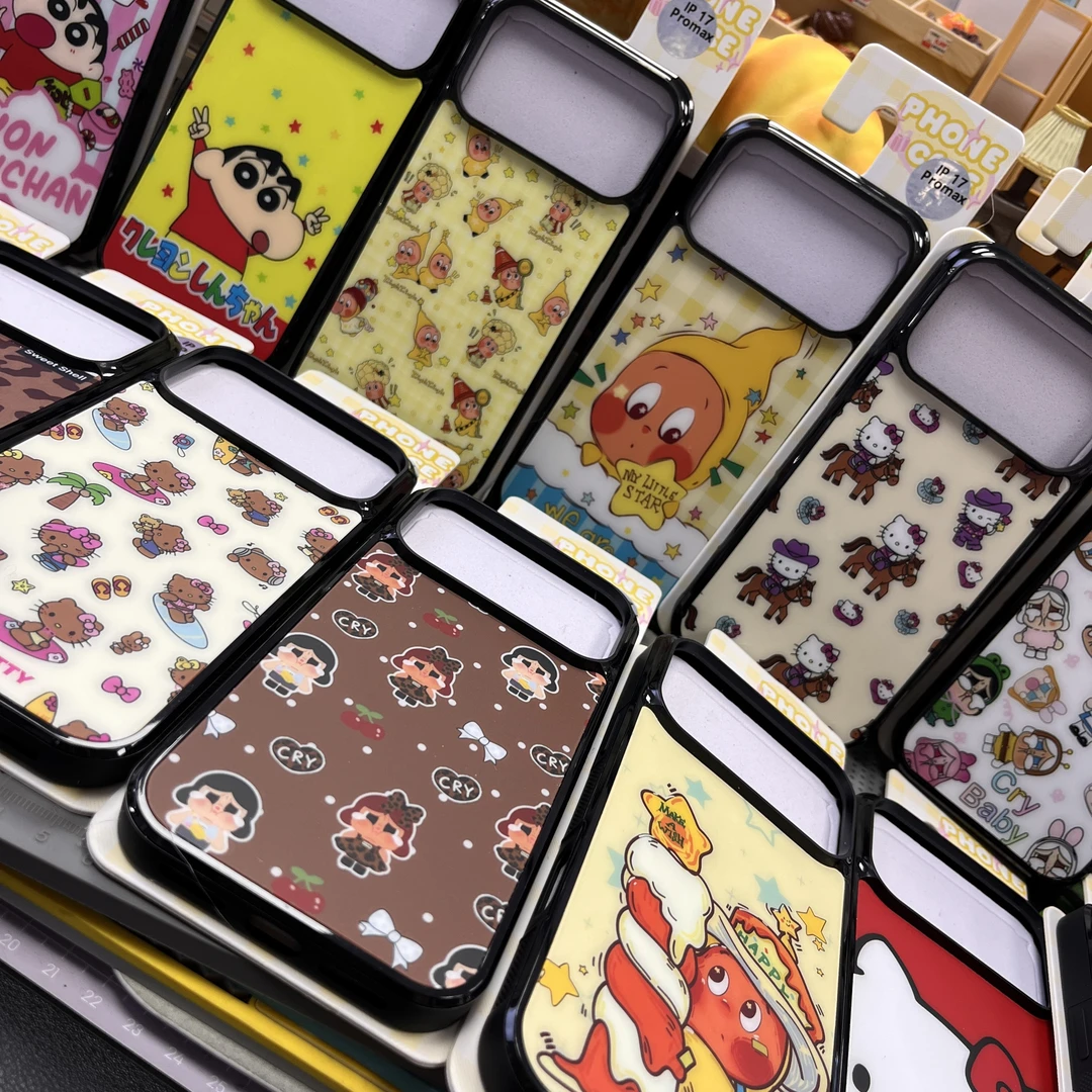 可爱卡通风适用苹果17系列手机壳保护套磨砂磁吸款