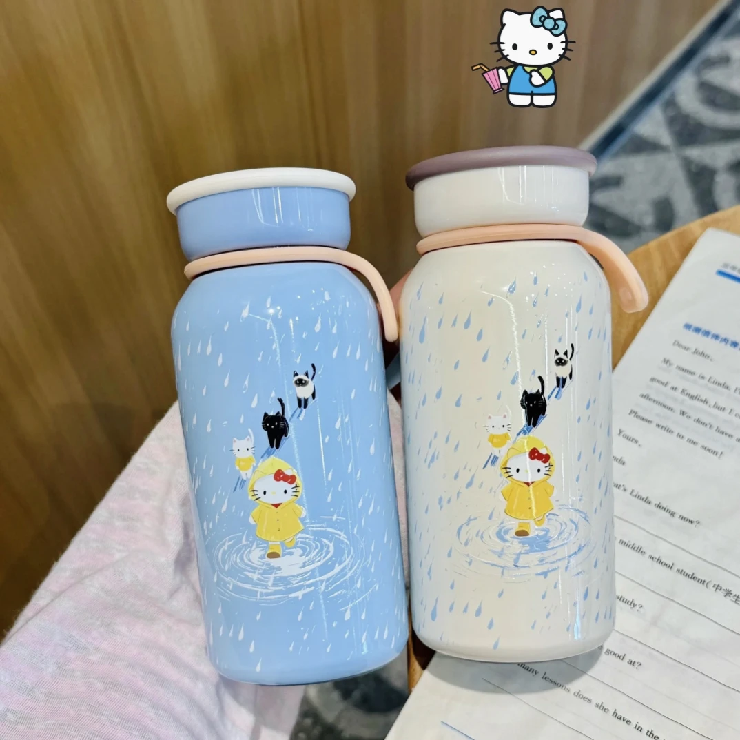 Hello kitty 保温杯女新款2025高颜值夏季大容量便携保温水杯可爱