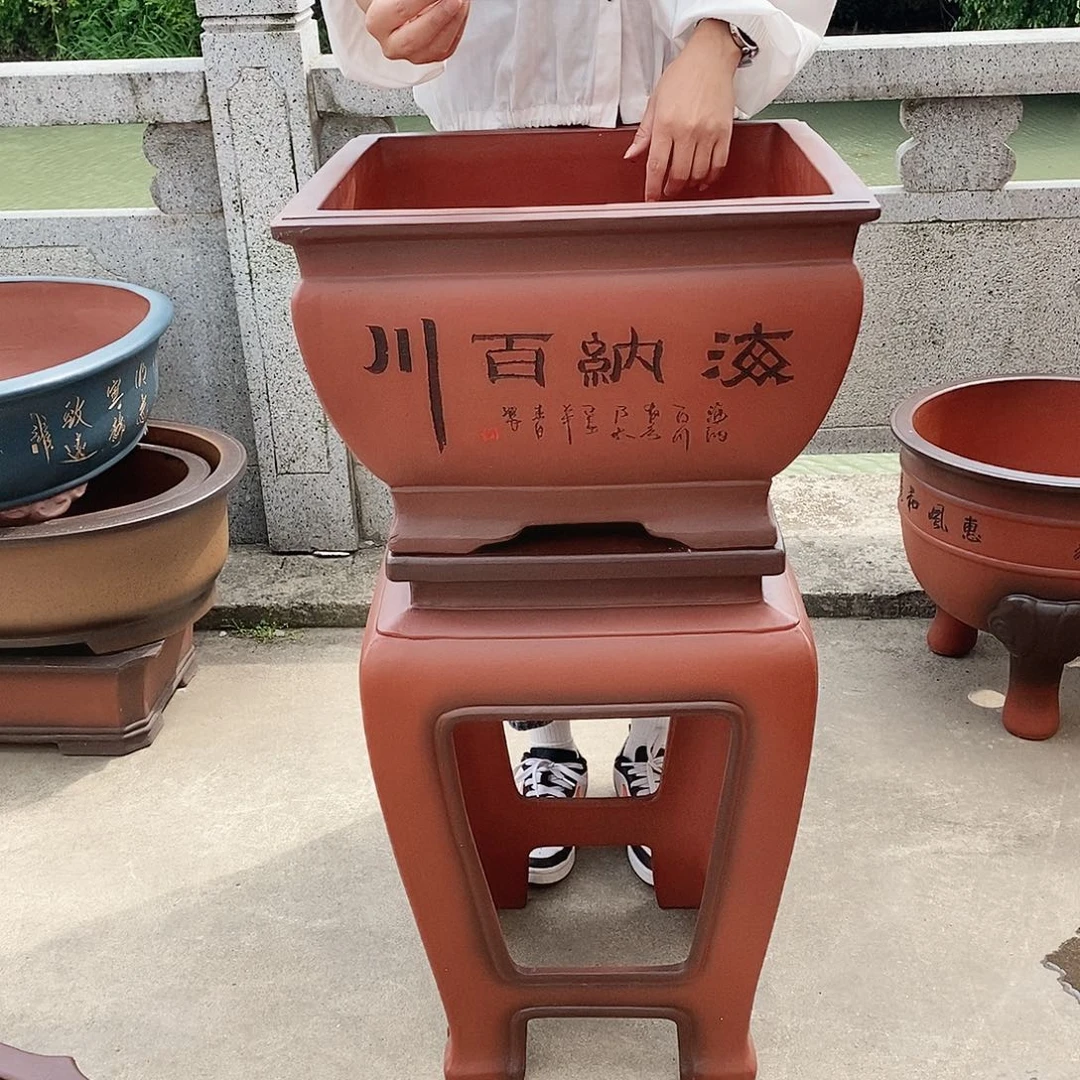 紫砂花盆紫砂花盆