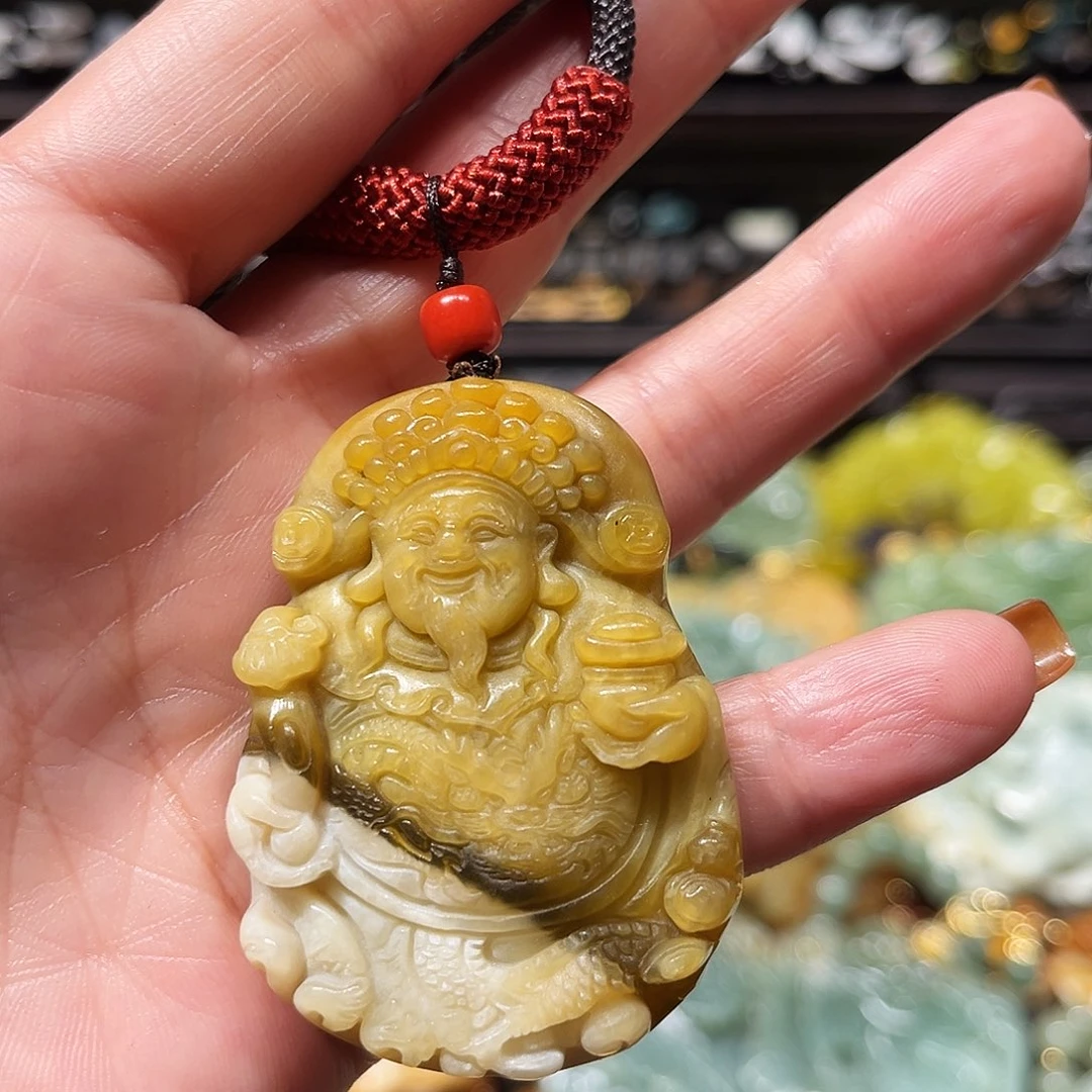 未镶嵌岫玉吊坠(赠链)