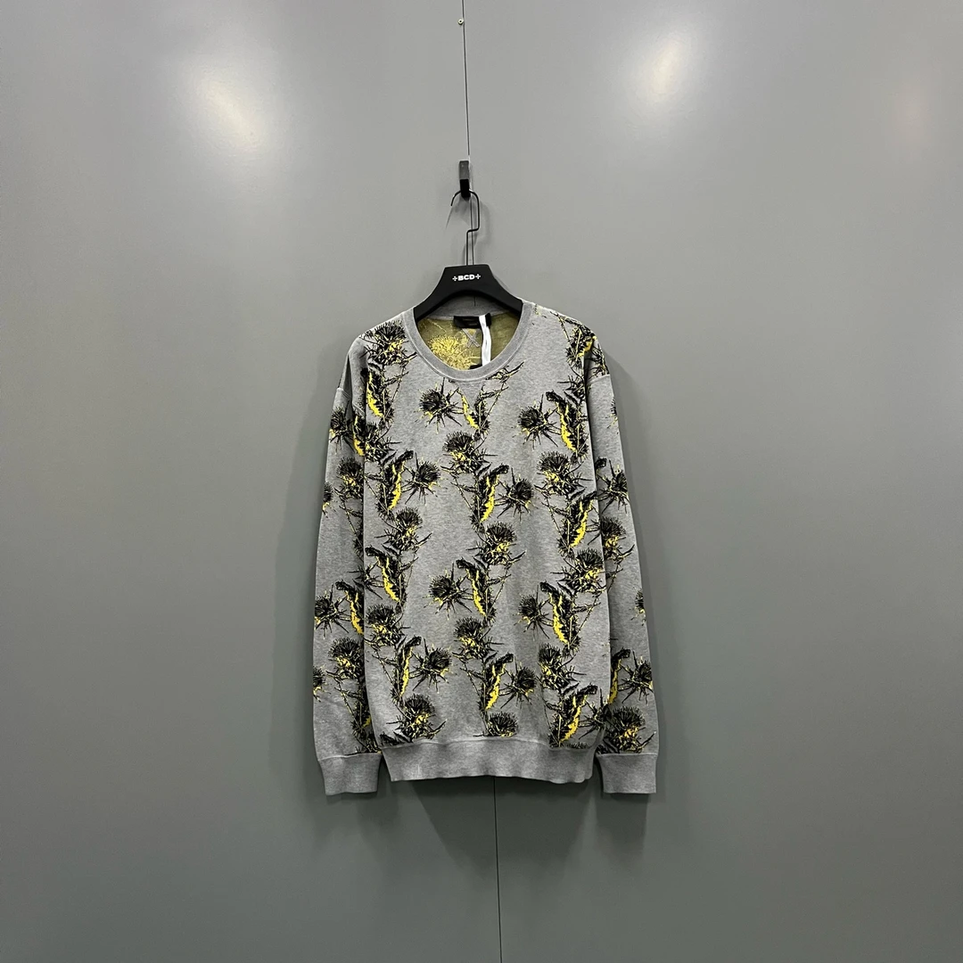 99新 ZEGNA jp121  植物满印卫衣 60码 015136