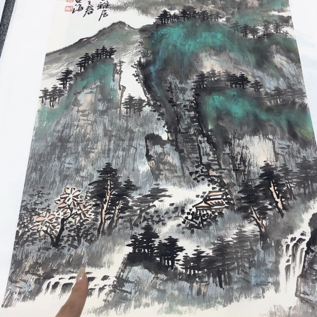 净***旺国画绘画作品多次参加全国