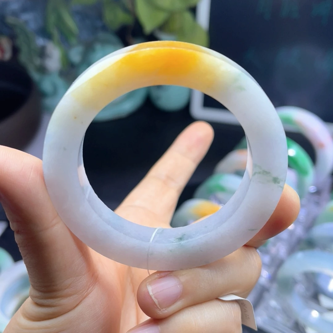 未镶嵌天然翡翠手镯定制定制翡翠