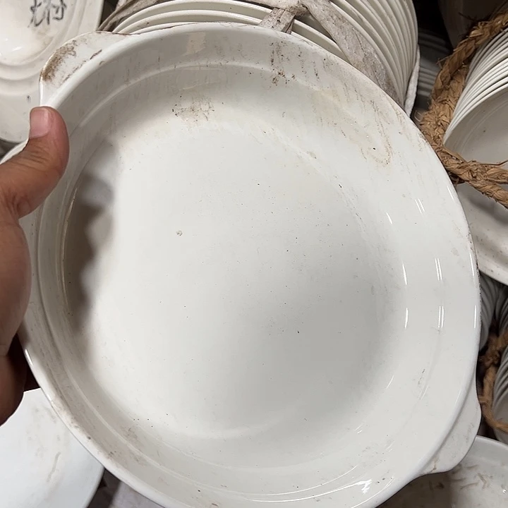 瓷强化瓷双耳盘深盘