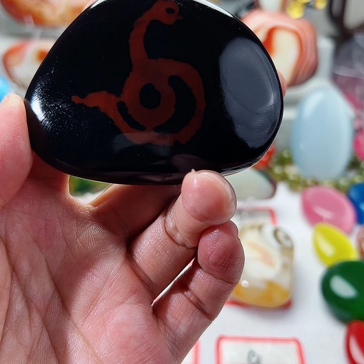 日***金未镶嵌手把玛瑙/玉髓