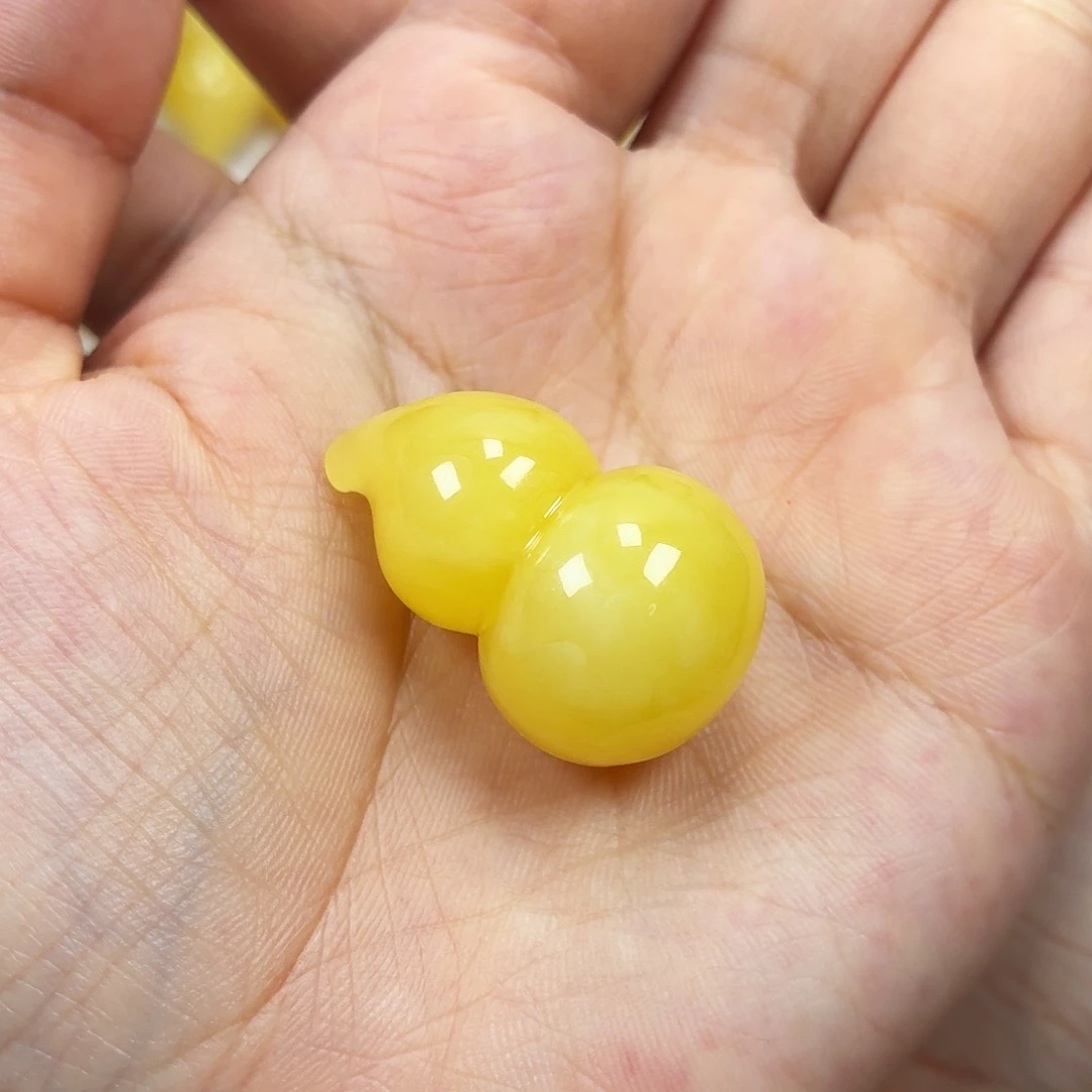 未镶嵌颈饰蜜蜡焦皮浓蜡葫芦