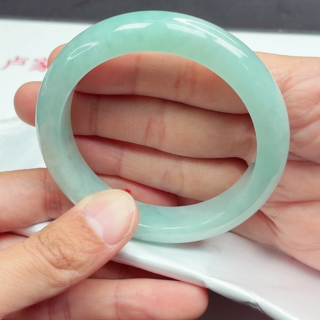 翡翠未镶嵌手镯57圈