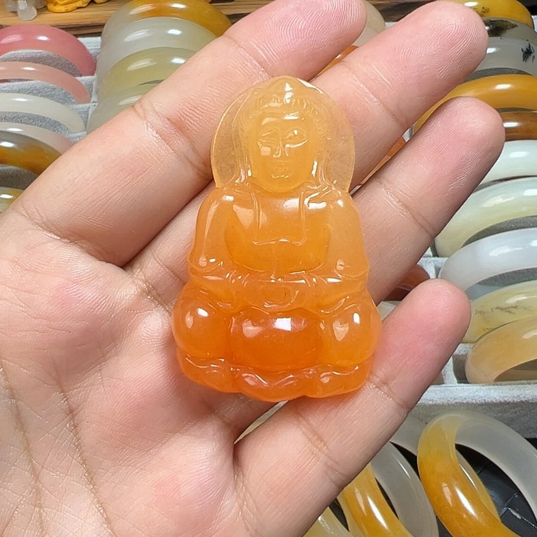 石英质玉（黄龙玉）未镶嵌手镯