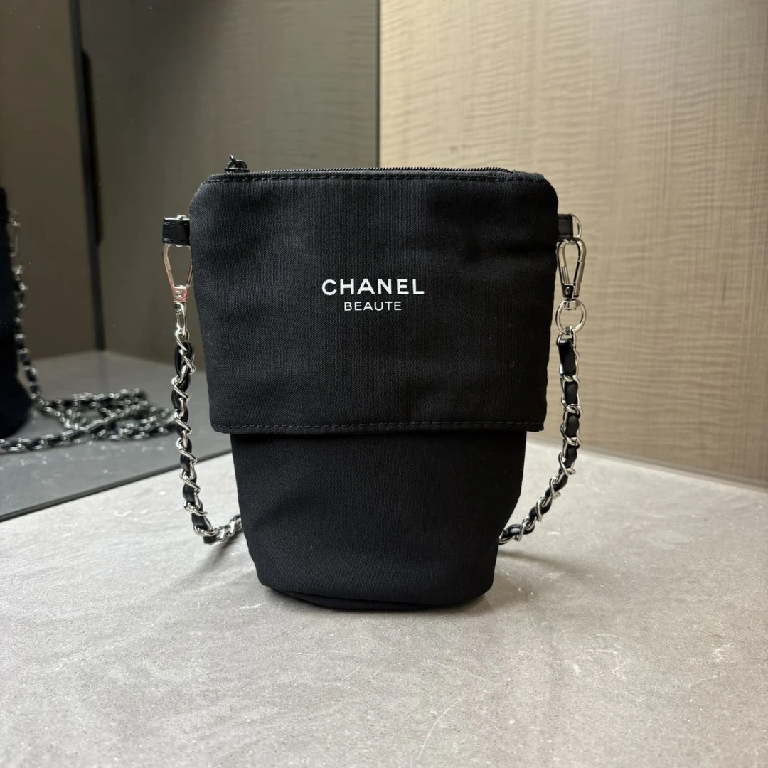 【小佟专属】黑色手提包化妆包挎包中性简约9cm*6cm-x