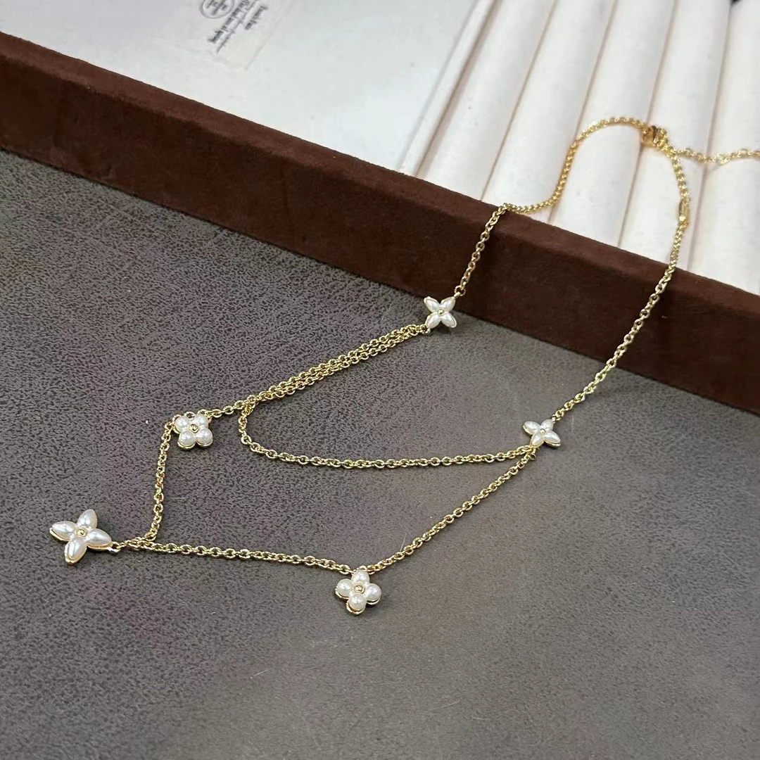 铜合金项链 高级感双层时尚项链-67112