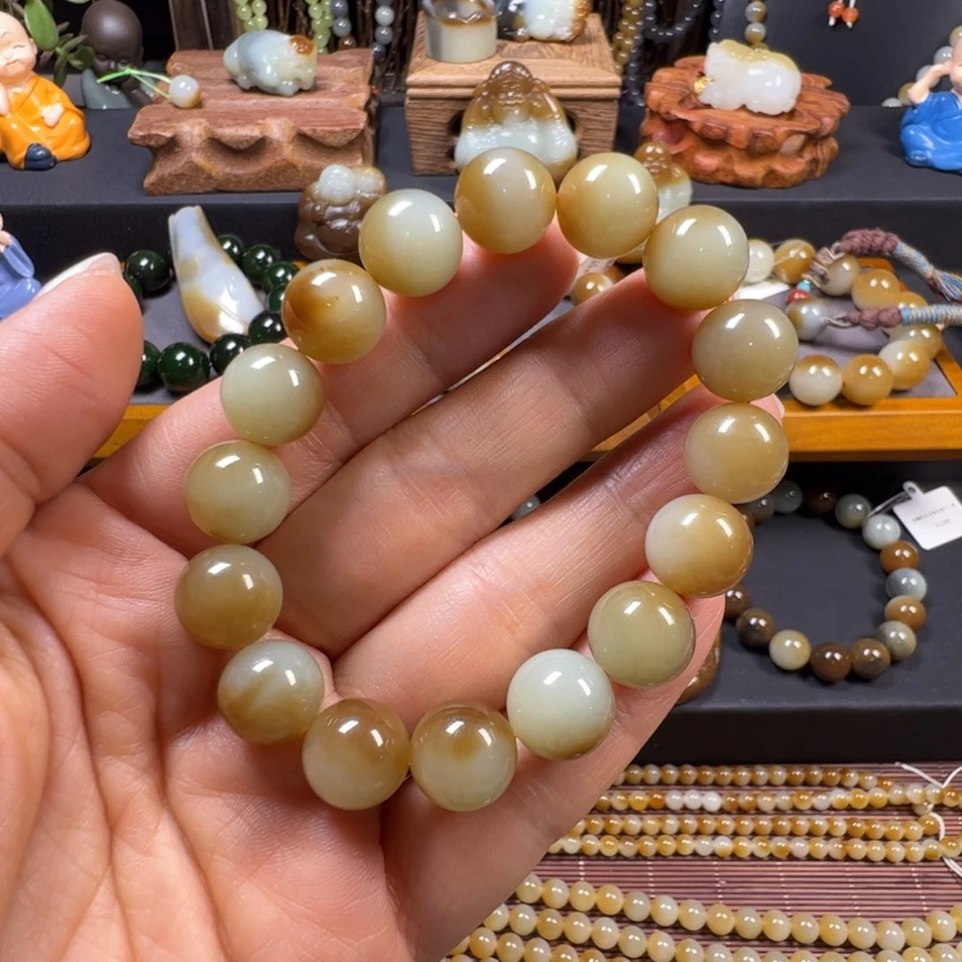 和田玉未镶嵌手链卡12