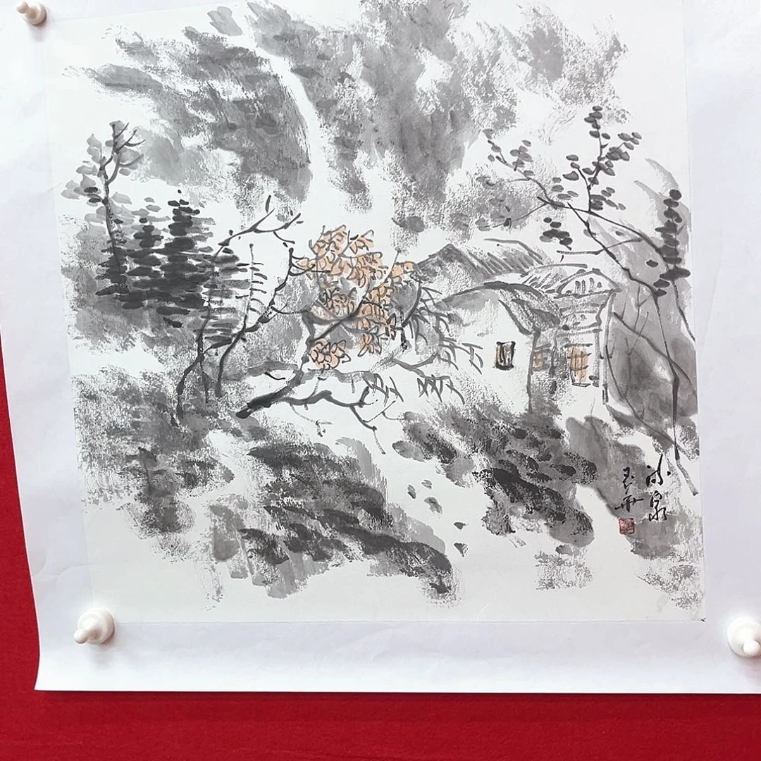 国画绘画作品多次参加全国50.50