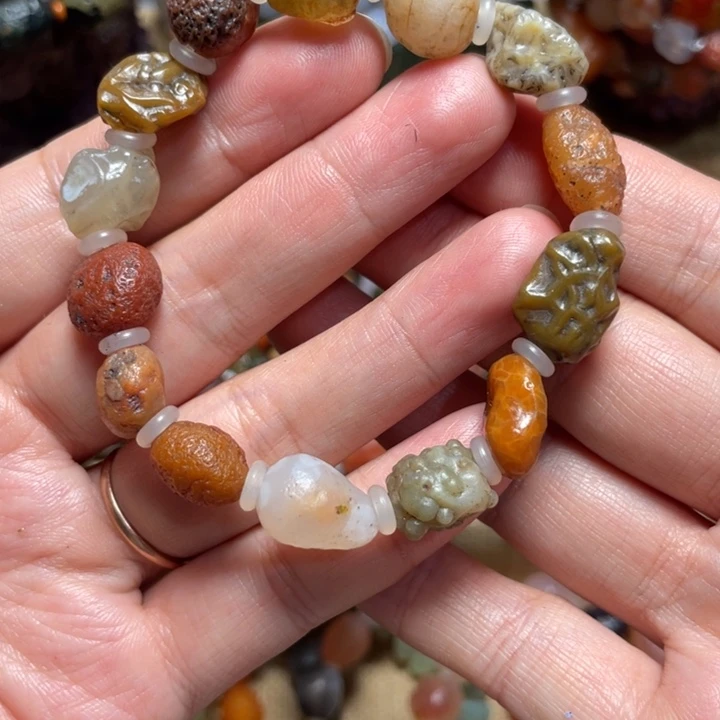 玛瑙/玉髓合金手链