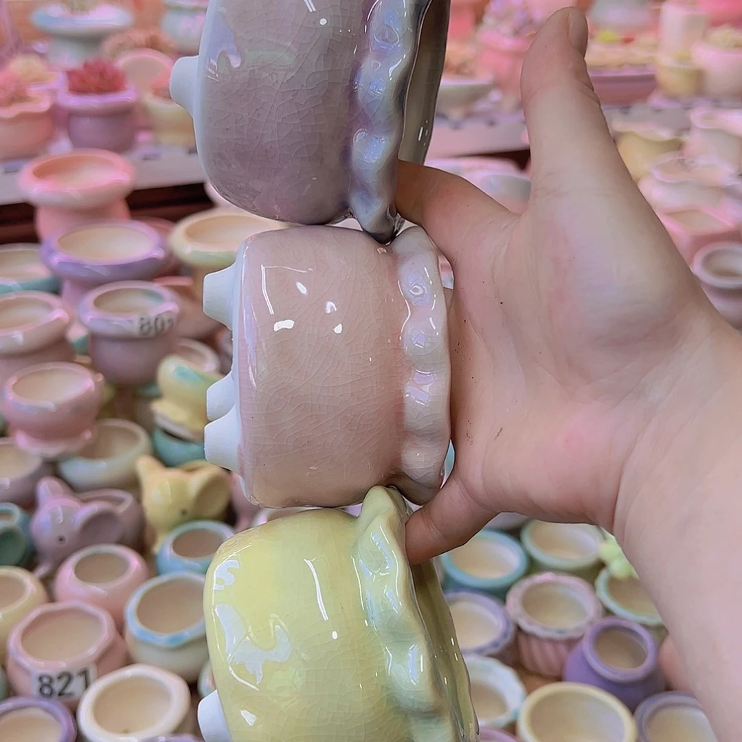 陶瓷花盆当场满12包邮