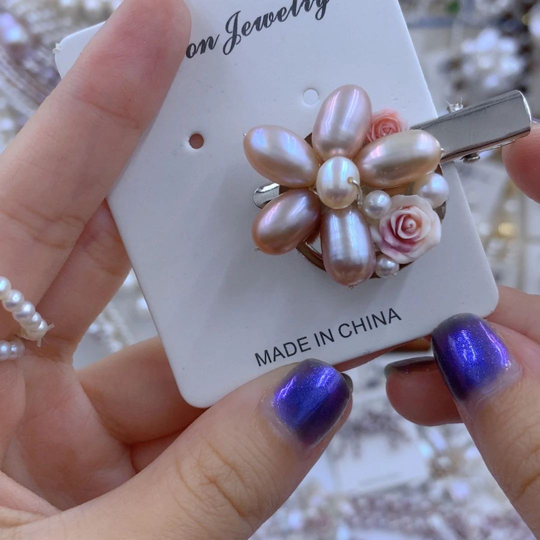 颈饰银S925镶嵌淡水珍珠