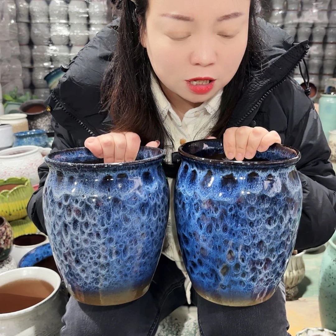 正品两个高21/17红陶