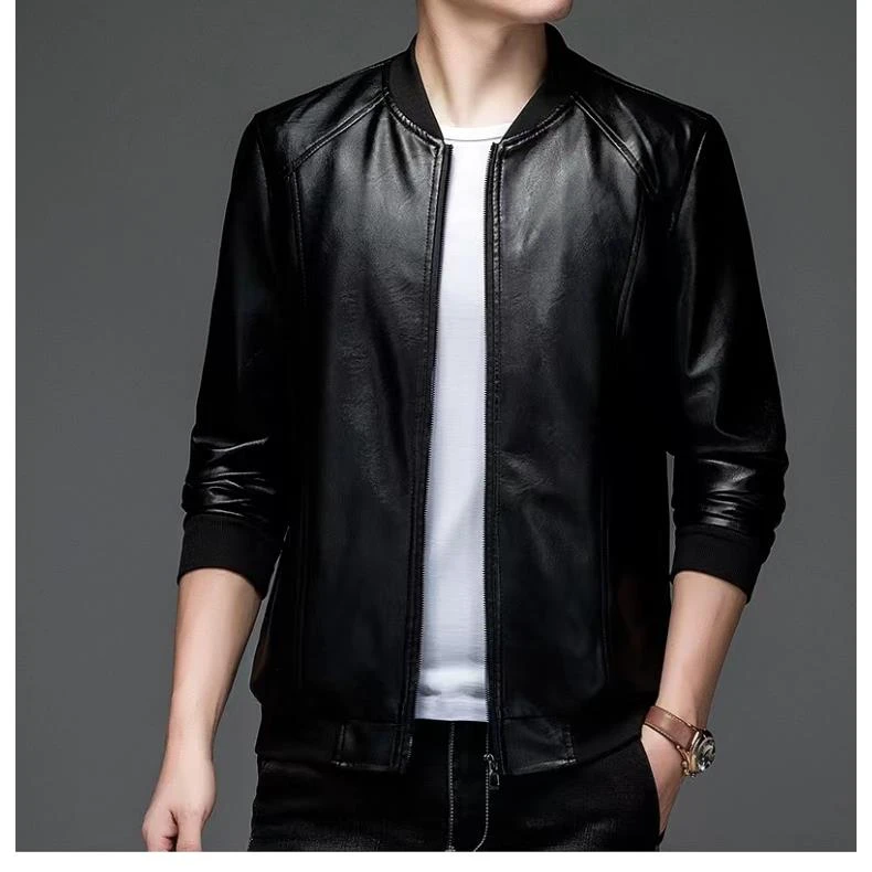 【粉丝福利】ZOTLI PAOLO/佐丹利·保罗新款圆领休闲棒球皮夹克-777