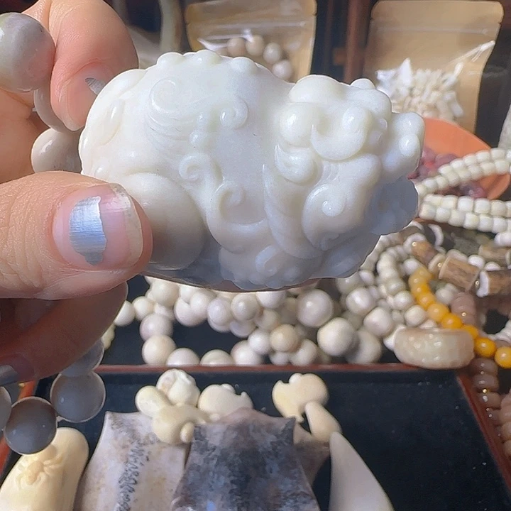 福*?养殖鹿角雕刻皮球