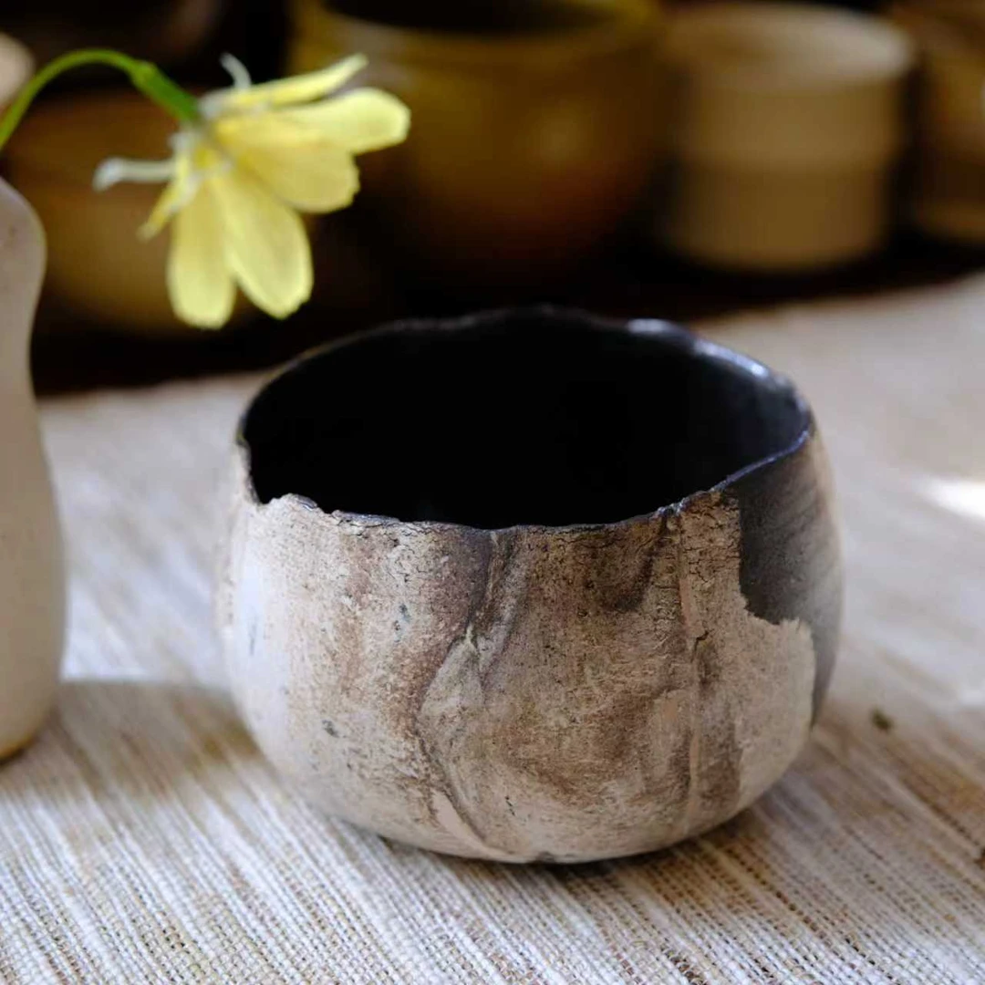 小喜宅 岩画浪浪手捧杯（容量约220ml）