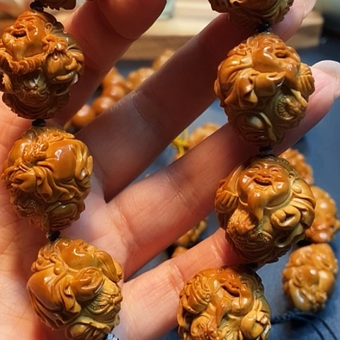 橄榄核手串/手链一**你橄榄雕