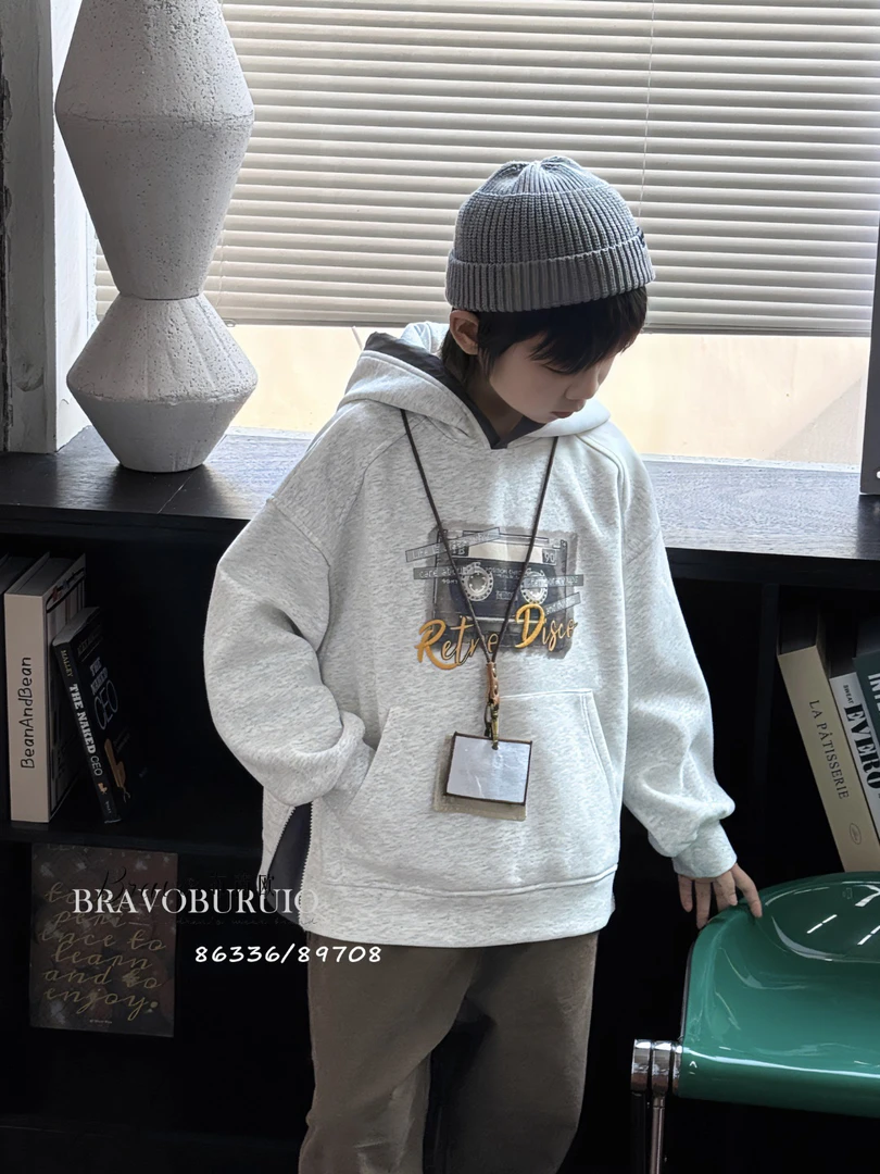 86336中性款儿童连帽卫衣