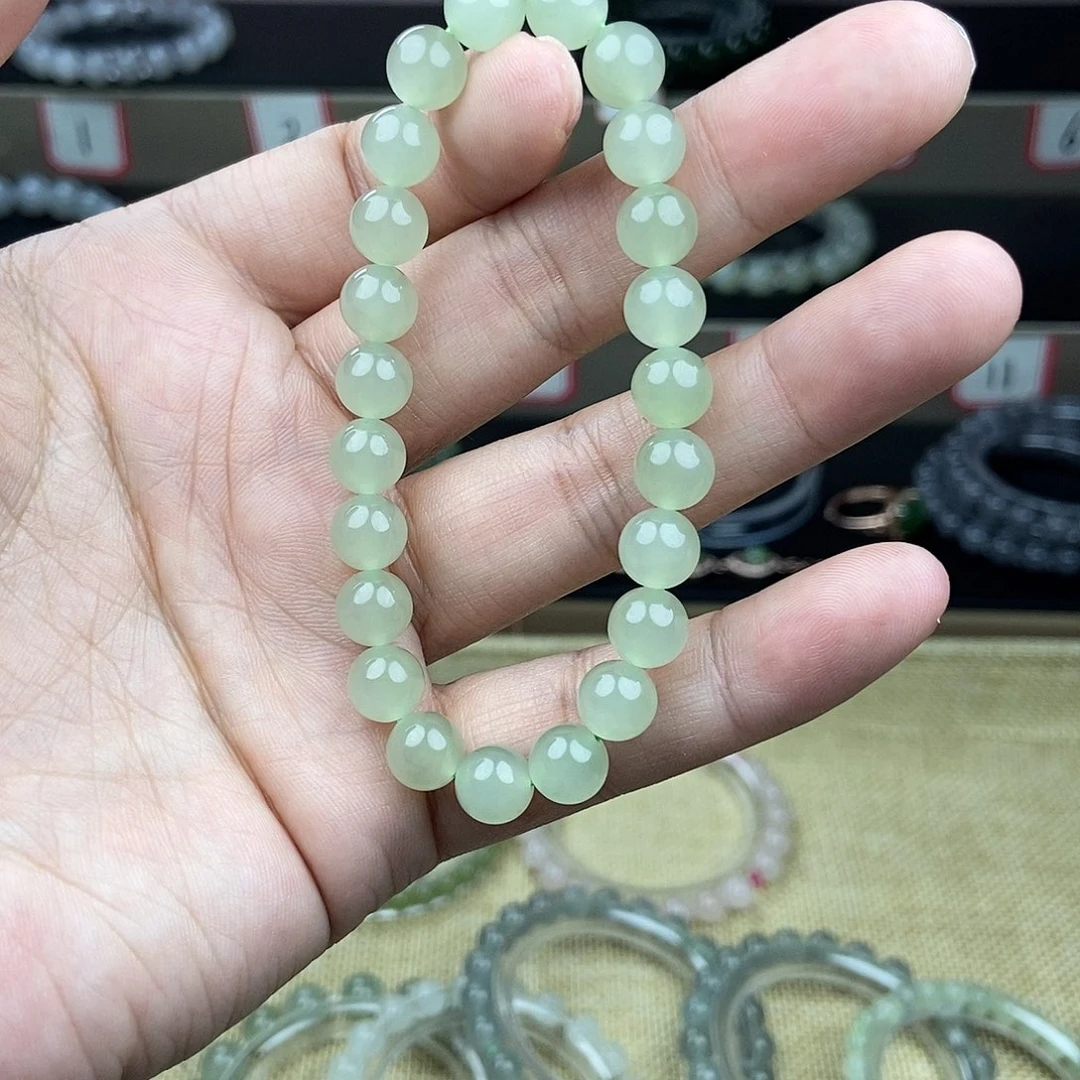 和田玉手串未镶嵌六*