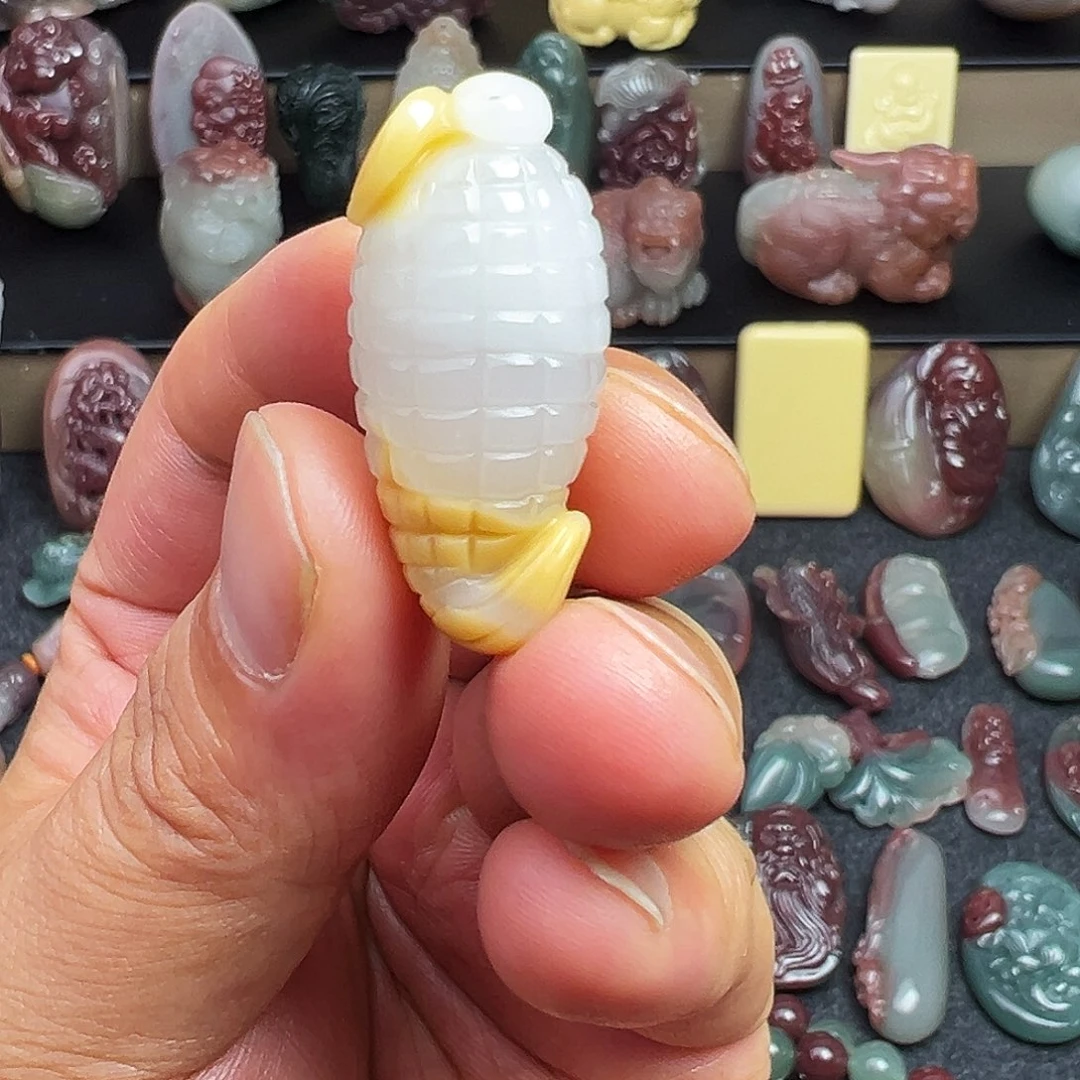 珊***兔玛瑙/玉髓玛瑙未镶嵌