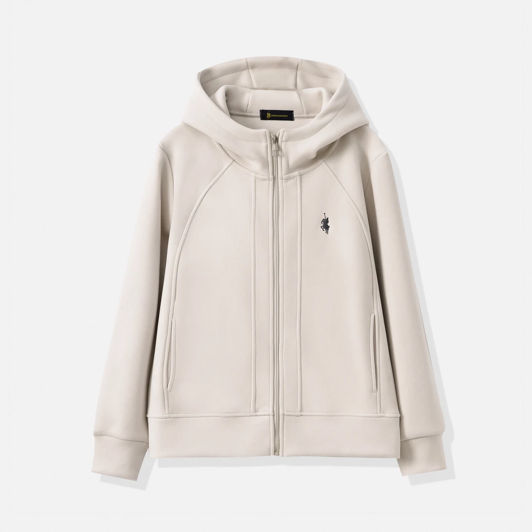 8724-早春新款高级感立体拼接连帽情侣防风外套