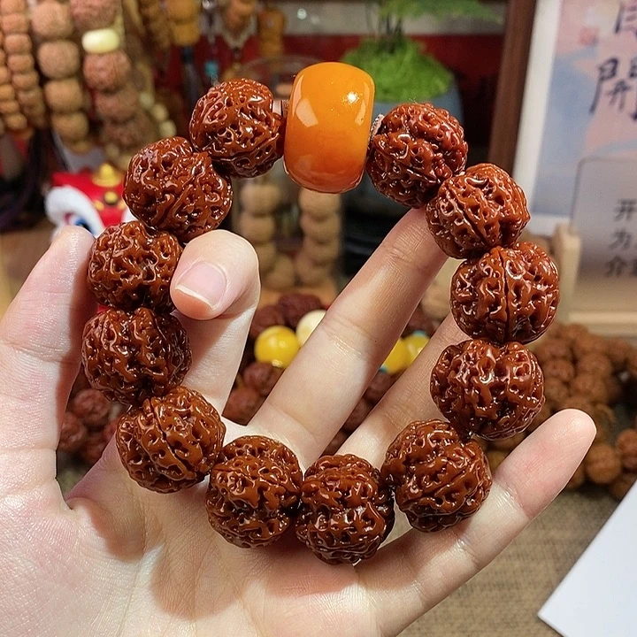 金刚菩提手串205玉化花珠