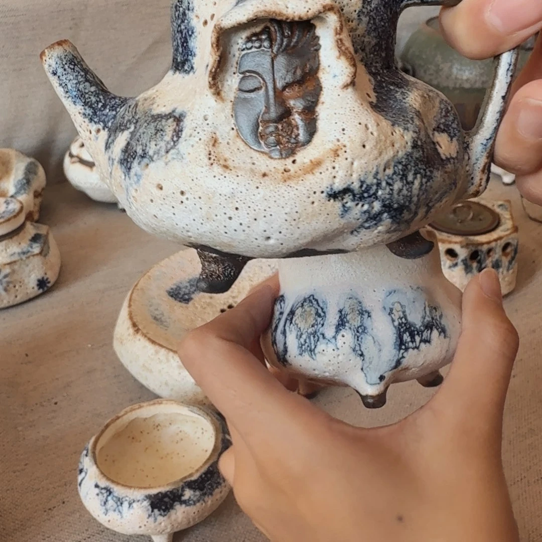 一念之间佛魔带杯子一套