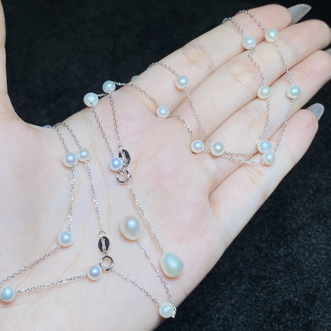 【小北好物】淡水珍珠项链约4mm+16颗【多样性发一件】QH15X378