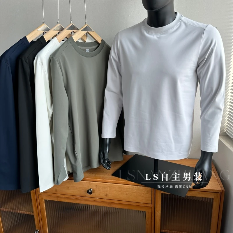 户外平替~自发热超细暖绒！3D立裁 蓄热锁暖秋冬男士圆领纯色长袖
