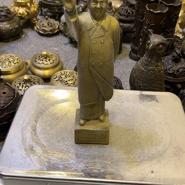 ****提黄铜摆件，文房工艺品摆件