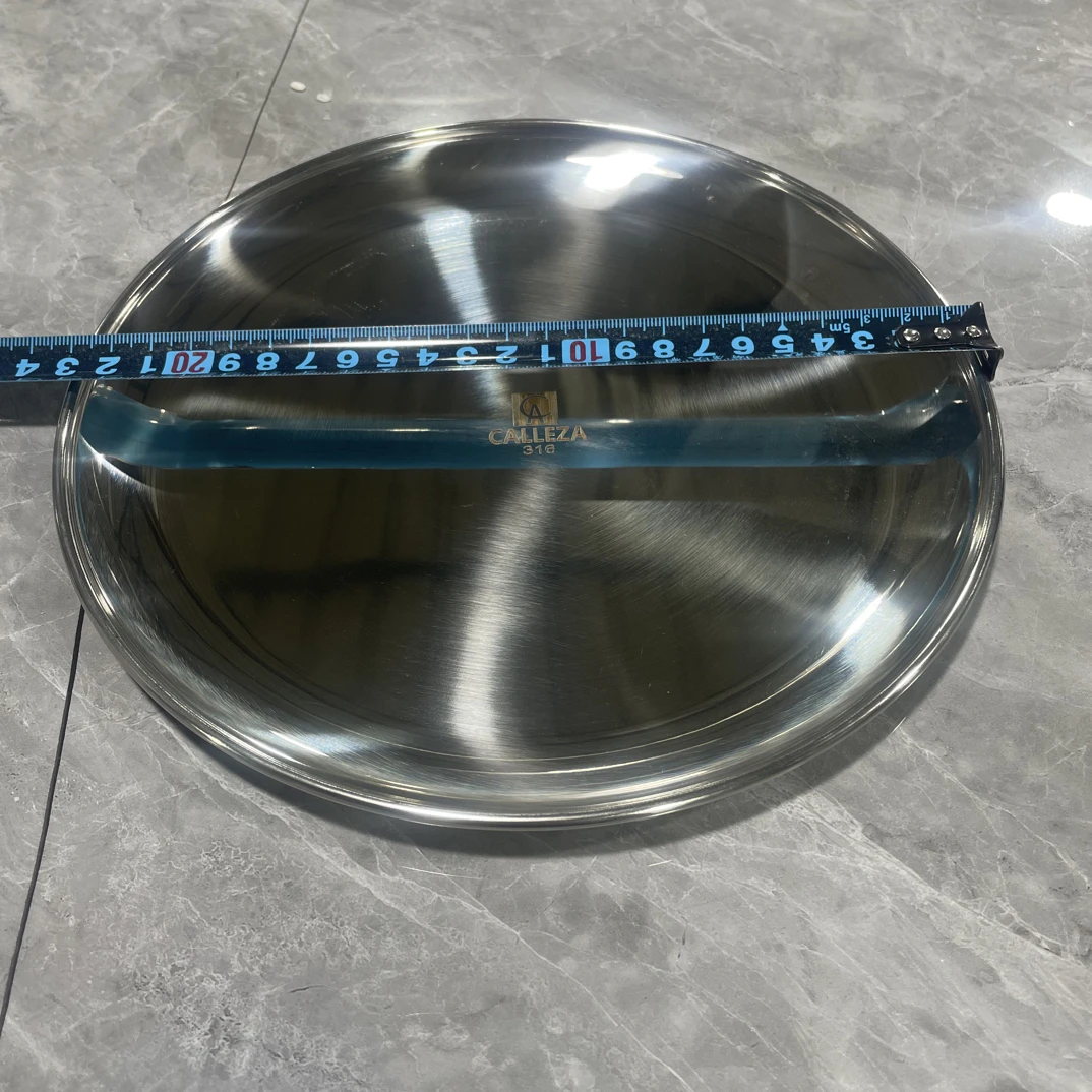 A016卡家加厚23厘米亮面盘子水果盘福利款