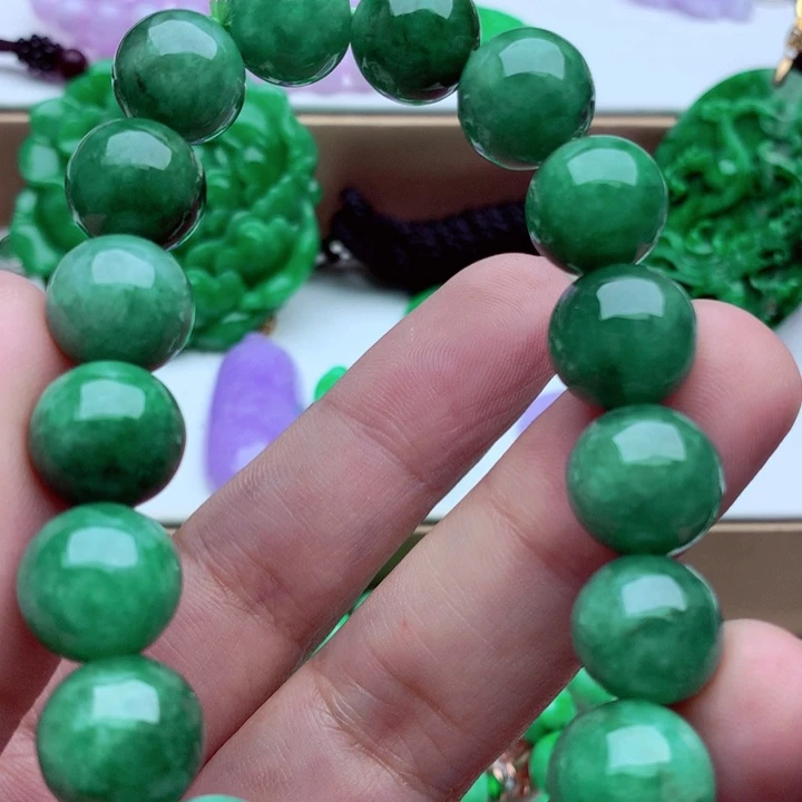 翡翠未镶嵌手链手串