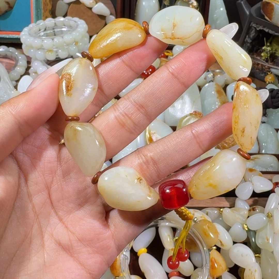 和田玉未镶嵌手链