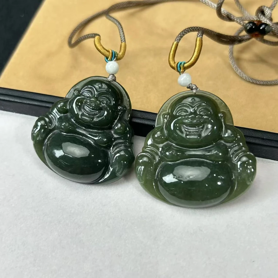 【睿泽鉴宝】和田玉佛公（有瑕 多样性发一）53*53*11 V0070