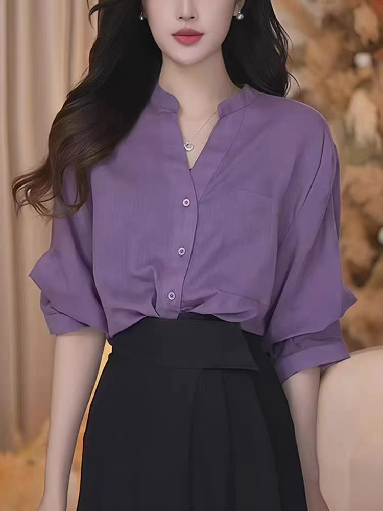 100支苎麻棉夏款透气上衣25010