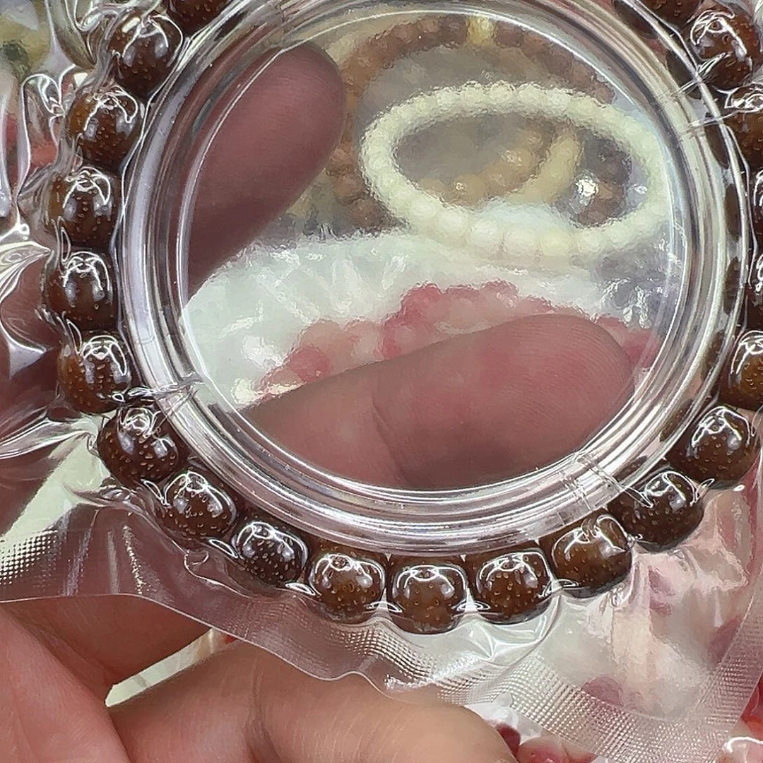 手串星月菩提43尽头粉冰星月菩提单圈0.9