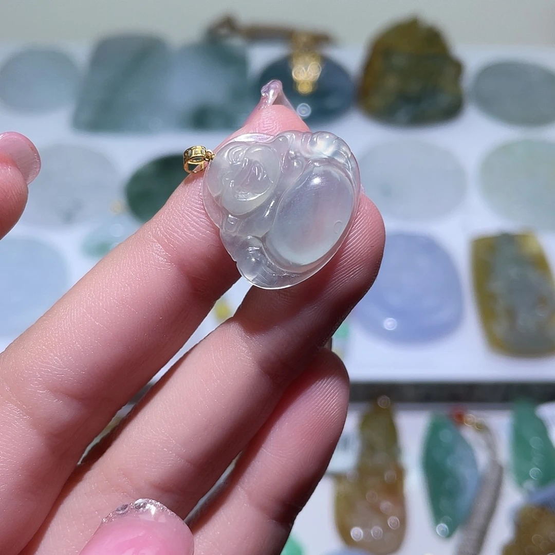 定制翡翠18K金镶嵌tetouloxx