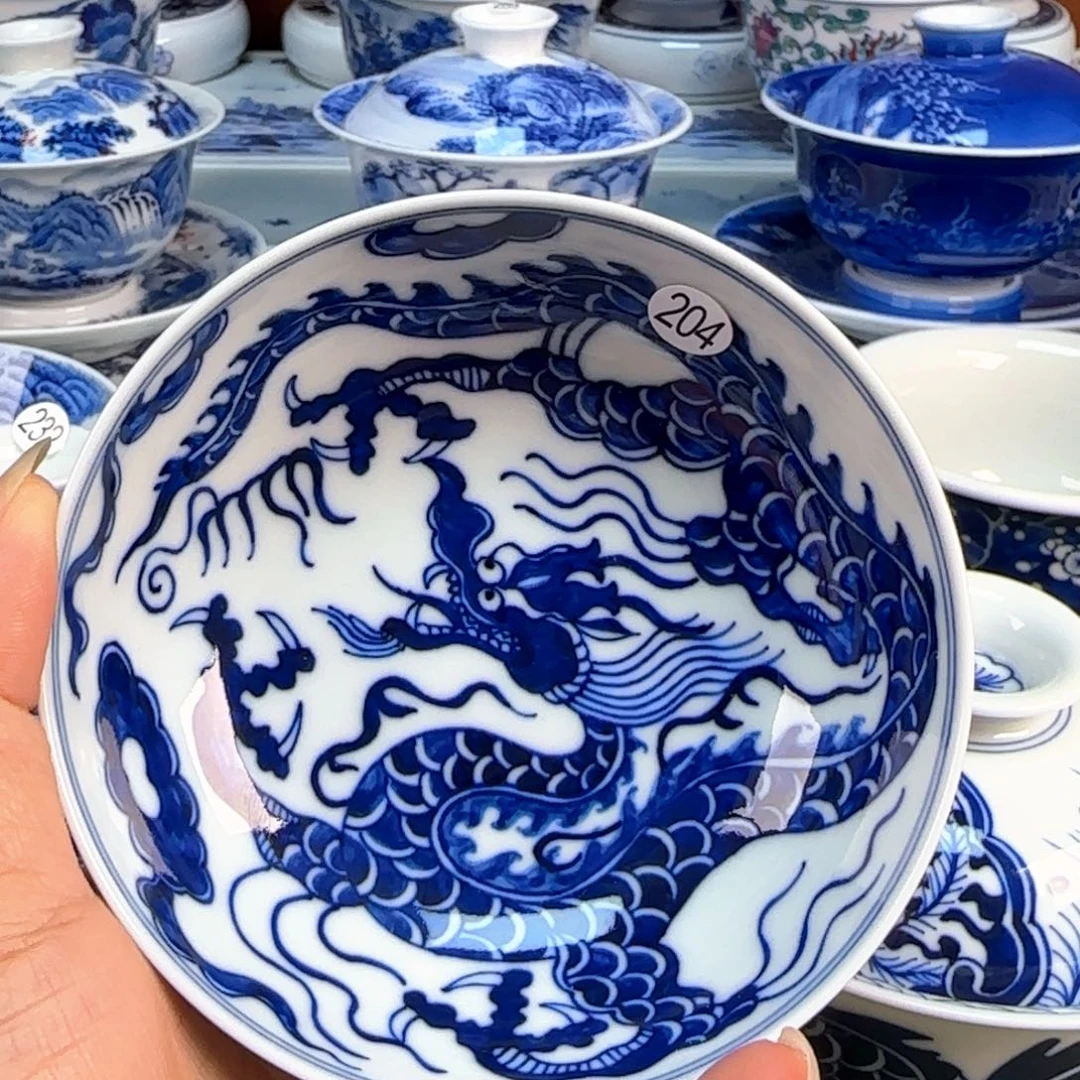 景德镇纯手绘茶具圆圆204