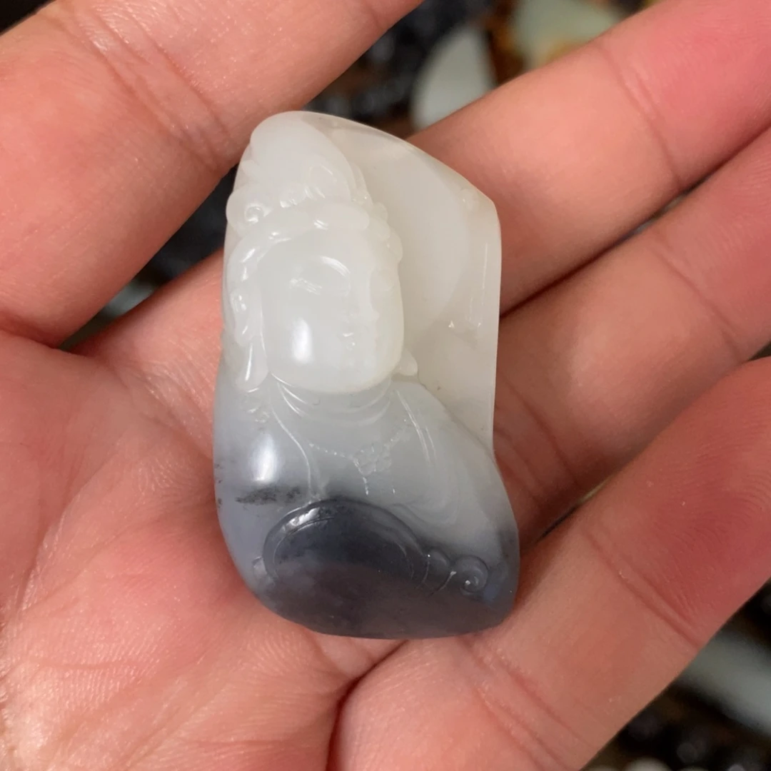 【闪购商品】和田玉未镶嵌挂件平**福